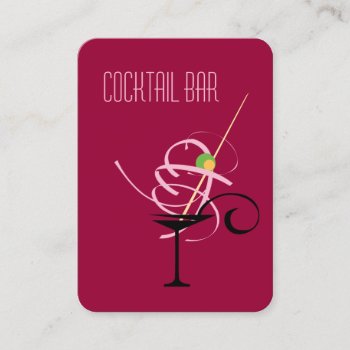 Cocktail Bar Nightclub Bartender Business Card by J32Teez at Zazzle