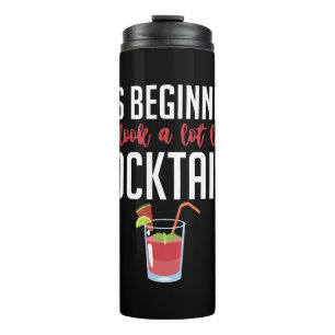 Cocktail bartender birthday gift christmas thermal tumbler