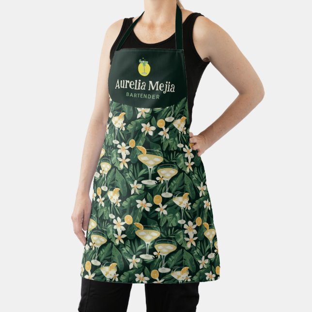 Cocktail bartender Professional | Green Forest Apron (Insitu)