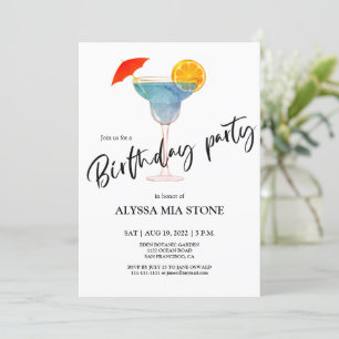 Cocktail Birthday Party Invitation