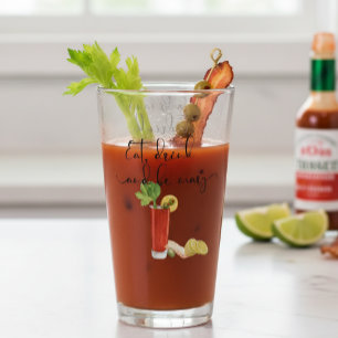 Cocktail Bloody Mary Eat Drink and Be mary Glass