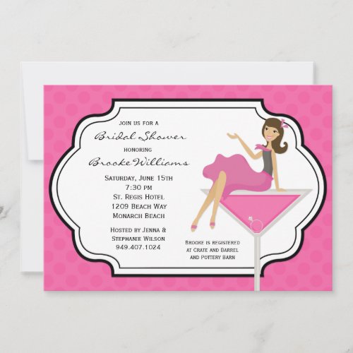 Cocktail Bridal Shower Invitation