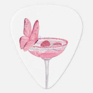 Cocktail butterfly guitar pick