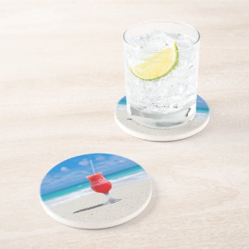 Cocktail By The Sea Coaster by beachcafe at Zazzle