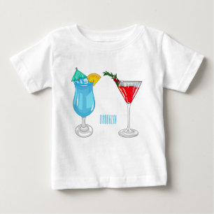 Cocktail cartoon illustration baby T-Shirt