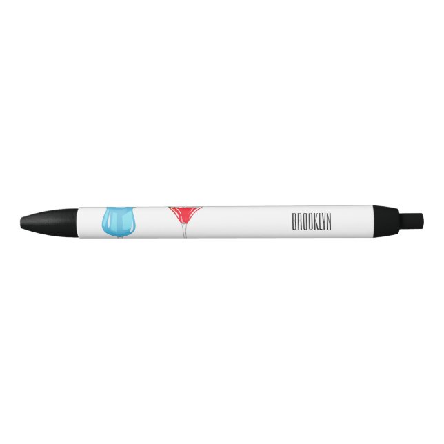 Cocktail cartoon illustration  pen (Front)