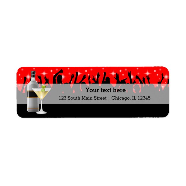 Cocktail * choose background color label (Front)