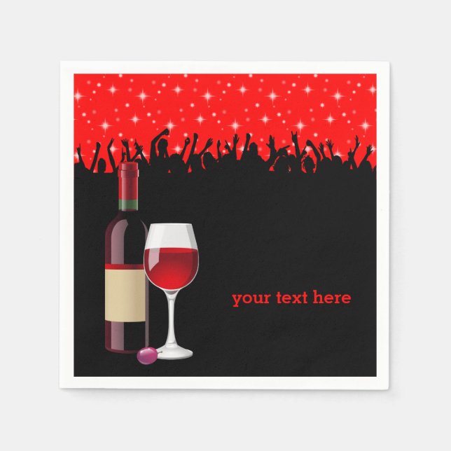 Cocktail * choose background color napkins (Front)