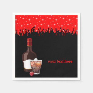 Cocktail * choose background color paper napkins