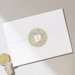 Cocktail Citrus Watercolor Floral Wedding Monogram Classic Round Sticker<br><div class="desc">Sweet, tangy & citrusy wedding stickers that are infused with love! Our modern cocktail citrus floral paradise wedding collection captures a summery cocktail vibe. Citrusy elements mixed perfectly with a fragrant bouquet of summery florals. Soft muted cocktail-inspired color palette with citrusy peach, yellow, greens, and lavenders bursting with the colors...</div>