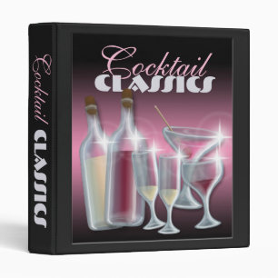 Cocktail Classics Recipe Binder