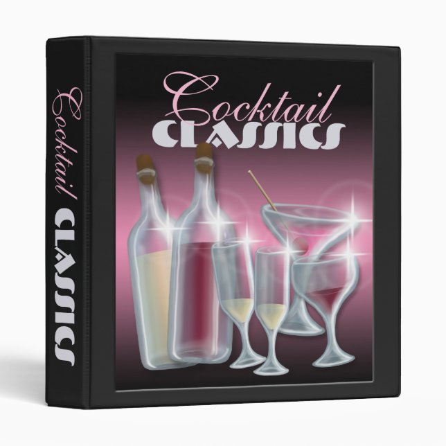 Cocktail Classics Recipe Binder (Front/Spine)