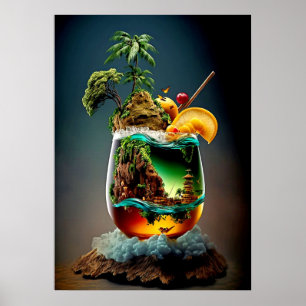Cocktail Colorful Poster