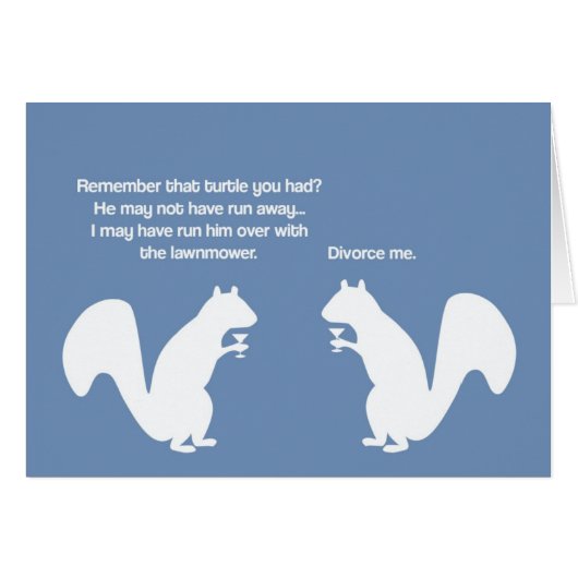 Cocktail confessions - drinks with squirrels cards (Front Horizontal)