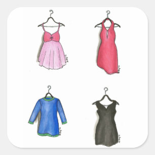 Cocktail Dress Dresses Clothing Boutique Fashion Square Sticker