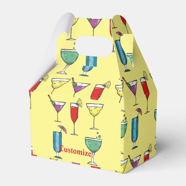 Cocktail Drink Assortment Thunder_Cove Favor Boxes (Front Side)