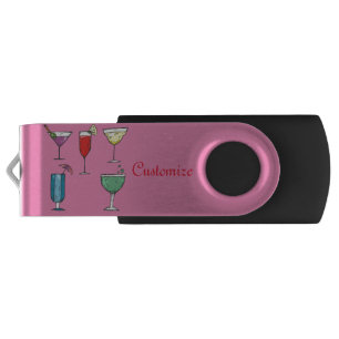 Cocktail Drink Assortment Thunder_Cove Flash Drive