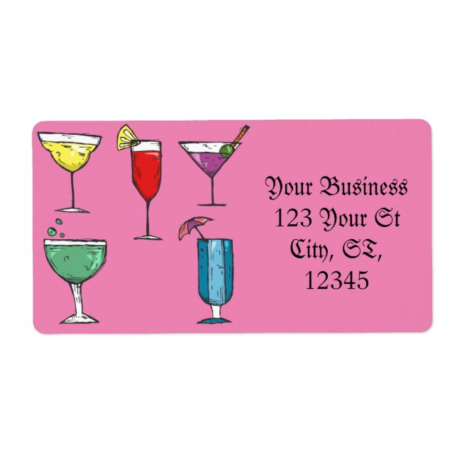 Cocktail Drink Assortment Thunder_Cove Label (Front)