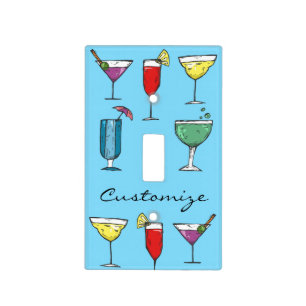 Cocktail Drink Assortment Thunder_Cove Light Switch Cover
