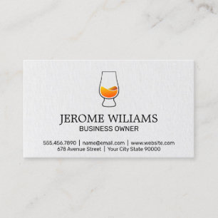 Cocktail Drink Mixology Business Card