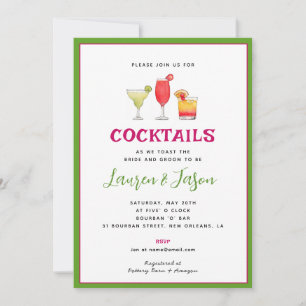 Cocktail Drinks Couples shower invitation