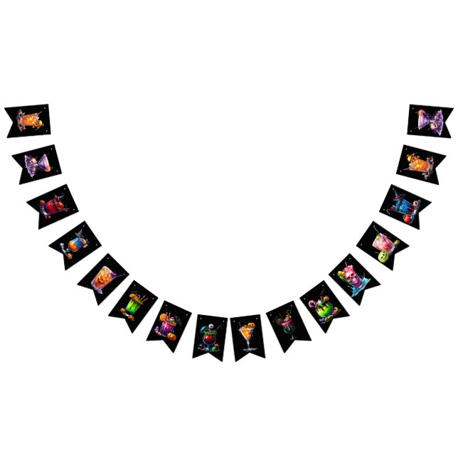 Cocktail Drinks Halloween Party Banner  (All)