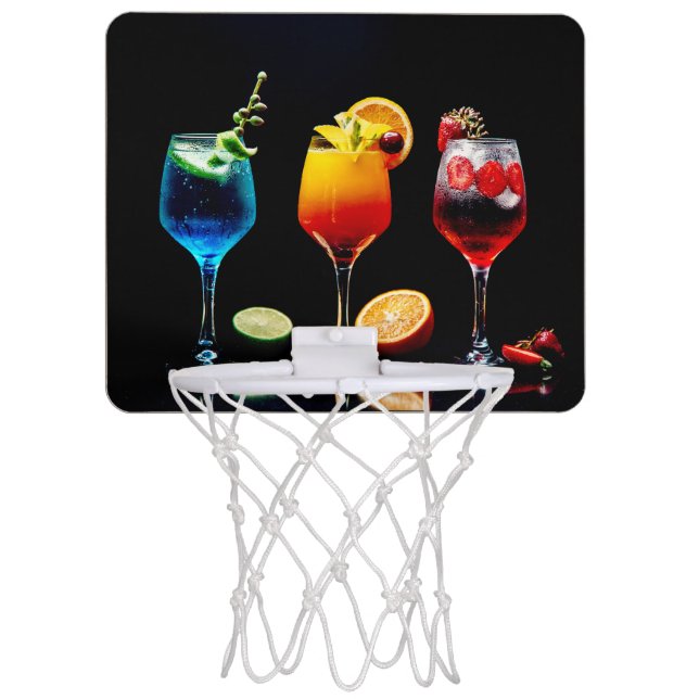 Cocktail Drinks Mini Basketball Hoop (Front)