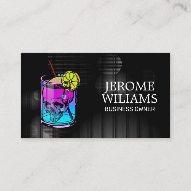 Cocktail Drinks | Restaurant | Bar Business Card (Front)