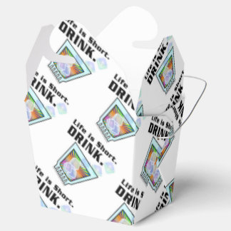 COCKTAIL FAVOR BOXES, Life is Short. DRINK. Boxes