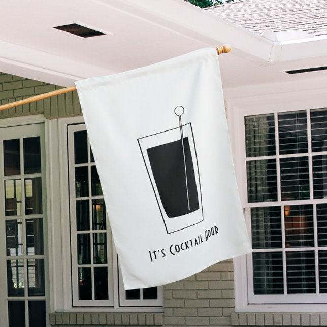 Cocktail Flag, The Bar is Open Flag, Happy Hour House Flag (Creator Uploaded)