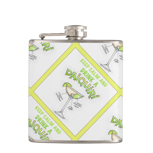 COCKTAIL FLASK - KEEP CALM and DRINK A DAIQUIRI (Front)