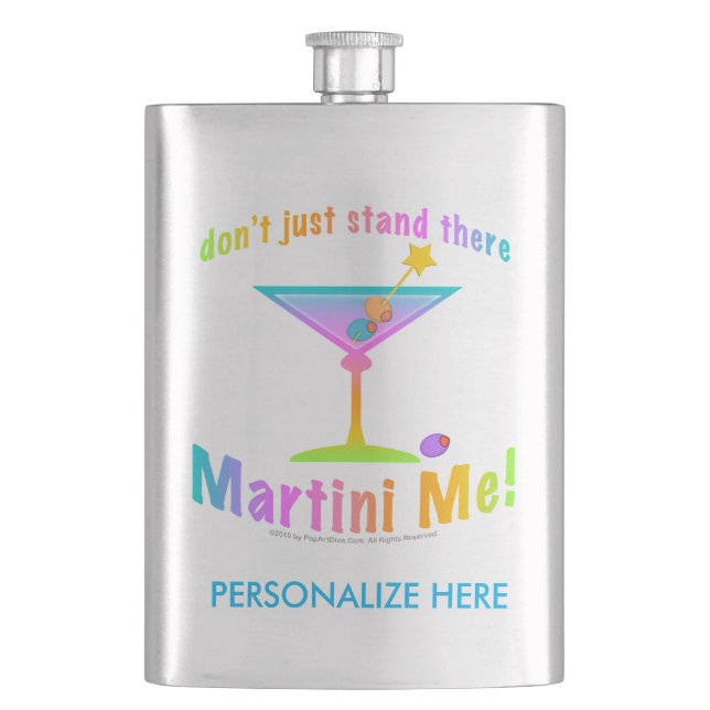 COCKTAIL FLASK - MARTINI ME! (Front)