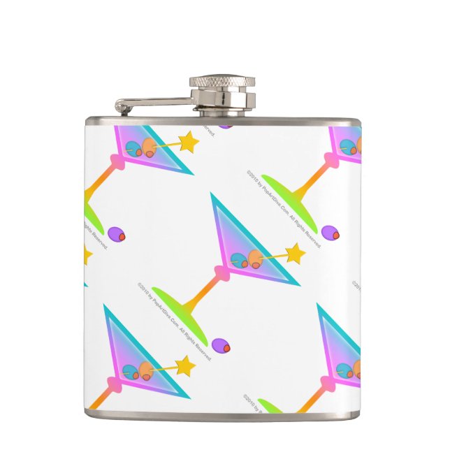 COCKTAIL FLASK - RAINBOW MARTINI (Front)