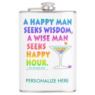 COCKTAIL FLASK - SEEK HAPPY HOUR