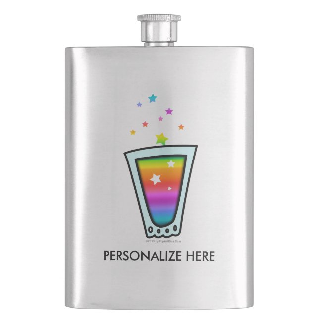 COCKTAIL FLASK - SHOTZ! SHOT GLASS (Front)