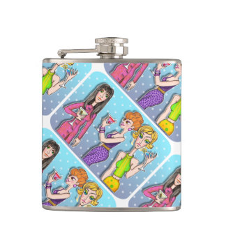 COCKTAIL FLASK - THREE MARTINI DIVAS