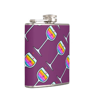 COCKTAIL FLASK - WINE GLASS