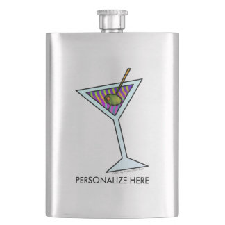 COCKTAIL FLASKS - MARTINI DESIGN