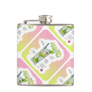 COCKTAIL FLASKS - MOJITO RECIPE COCKTAIL ART