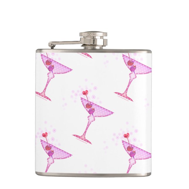 COCKTAIL FLASKS - PINK MARTINI (Front)