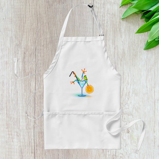 Cocktail Frog Adult Apron (Creator Uploaded)