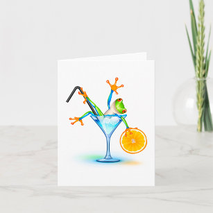 Cocktail Frog Card