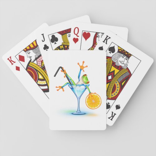 Cocktail Frog Playing Cards