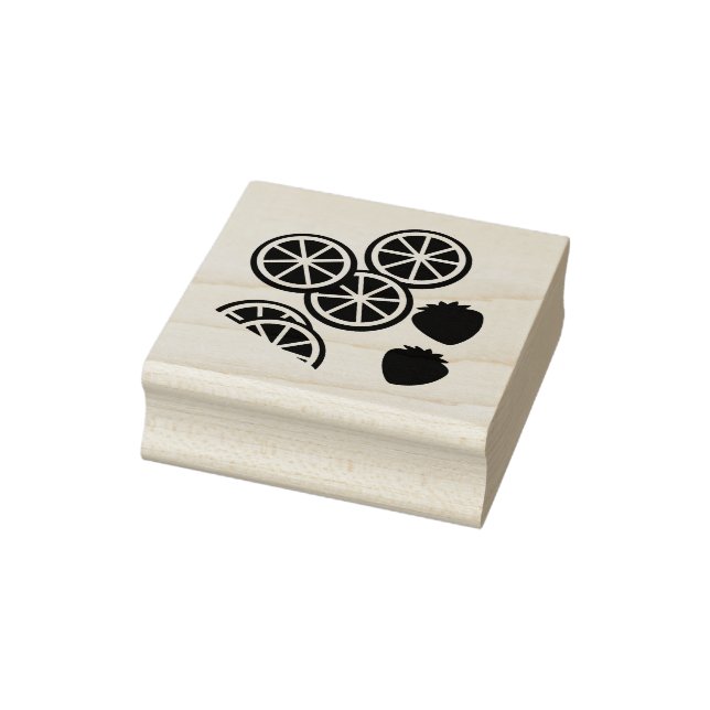 Cocktail Fruit Rubber Stamp (Stamp)