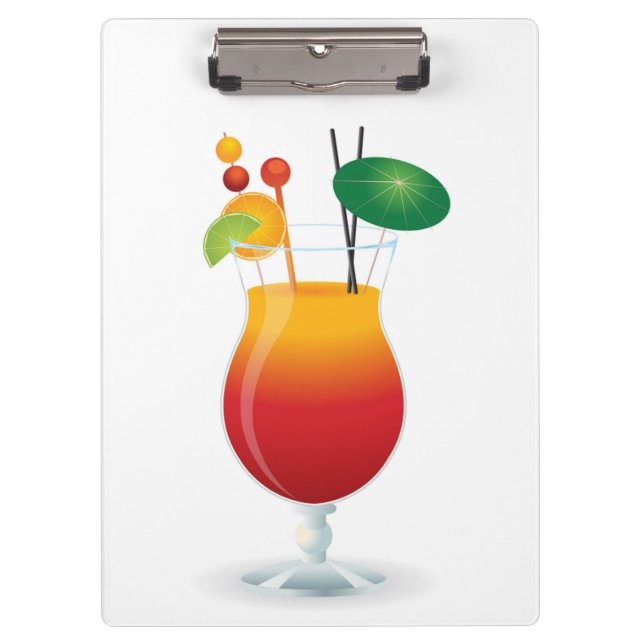 COCKTAIL GLASS CLIPBOARD (Front)