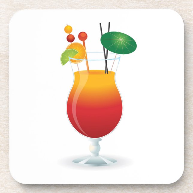 COCKTAIL GLASS COASTER (Front)