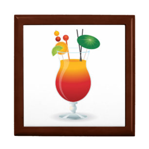 COCKTAIL GLASS JEWELRY BOX
