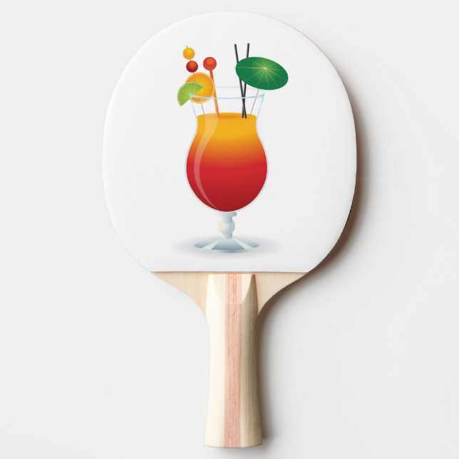 COCKTAIL GLASS Ping-Pong PADDLE (Front)