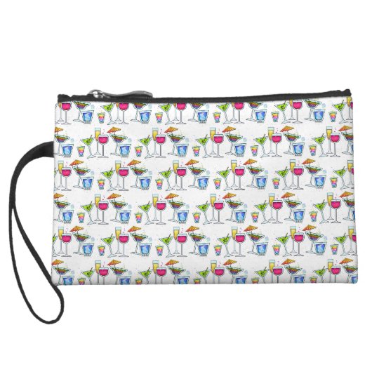 COCKTAIL GLASSES ACCESSORY CLUTCH COSMETIC BAG (Back)