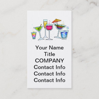 COCKTAIL GLASSES BUSINESS CARD